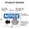 Signmission Door Blocked Use Door On Left, 24 in W x Rectangle, Aluminum OS-2PACK-NS-A-1824-L-11473 - alternate 2